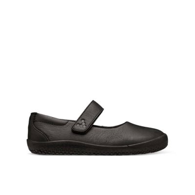 Vivobarefoot Kids' Wyn School II School Shoes Black | Vivobarefoot QZW354629